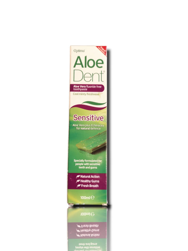 Optima Aloe Dent Aloe Vera Fluoride Free Toothpaste 100ml - HealthyLiving.ie