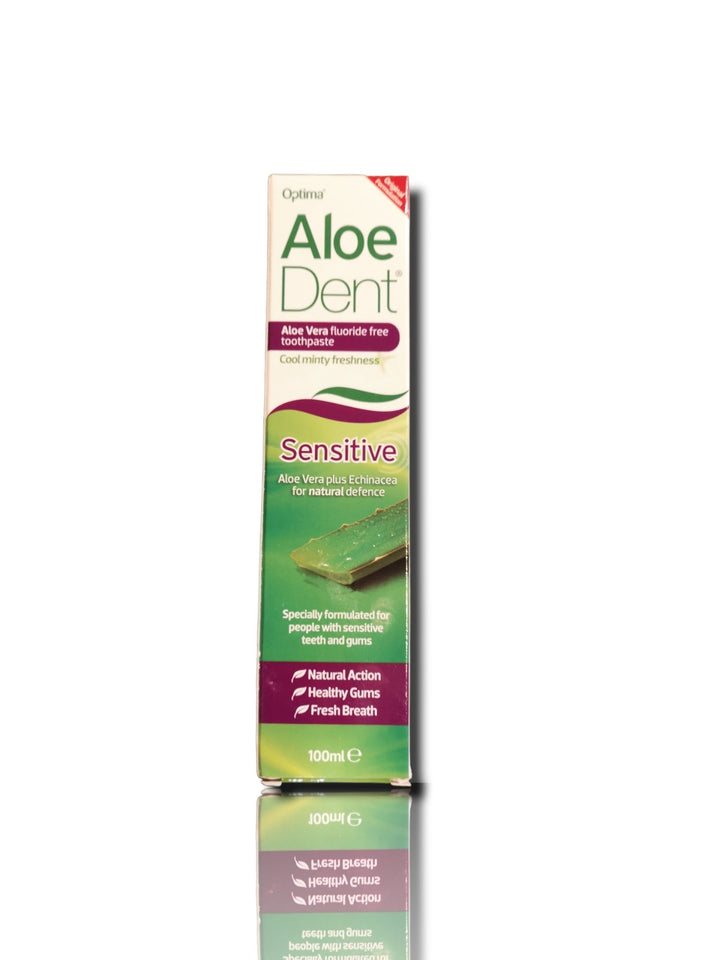 Optima Aloe Dent Aloe Vera Fluoride Free Toothpaste 100ml - HealthyLiving.ie