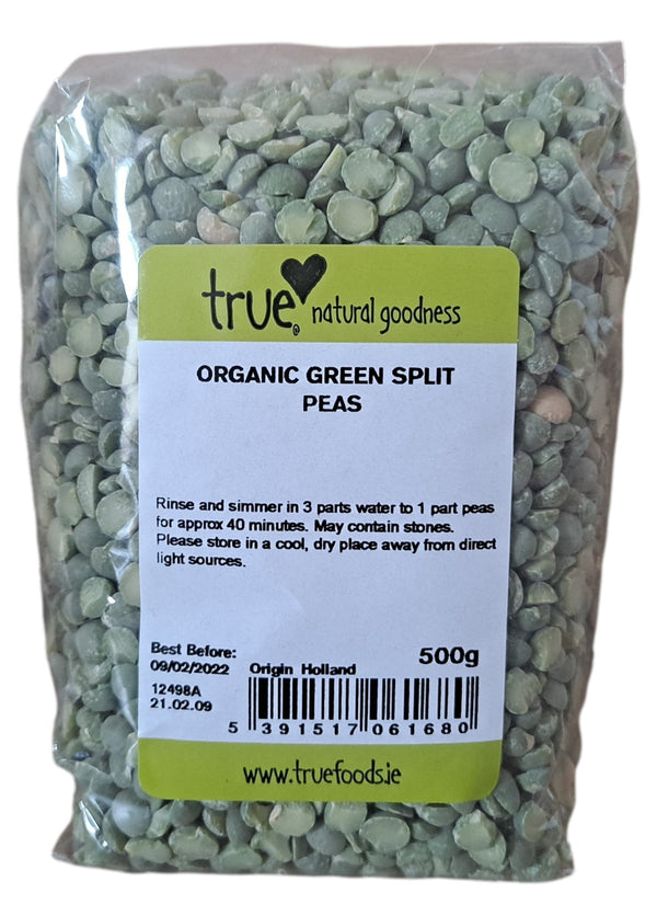 Organic Green Split Peas - HealthyLiving.ie