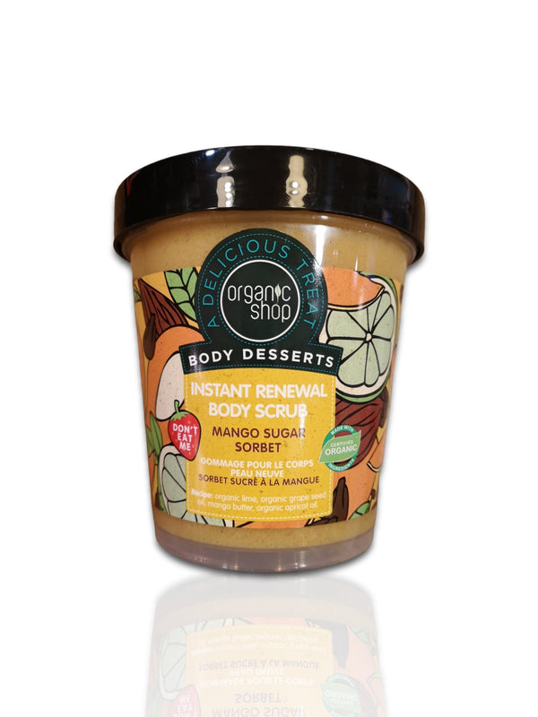 Organic Shop Body Scrub Mango Sugar Sorbet 450ml - Healthy Living