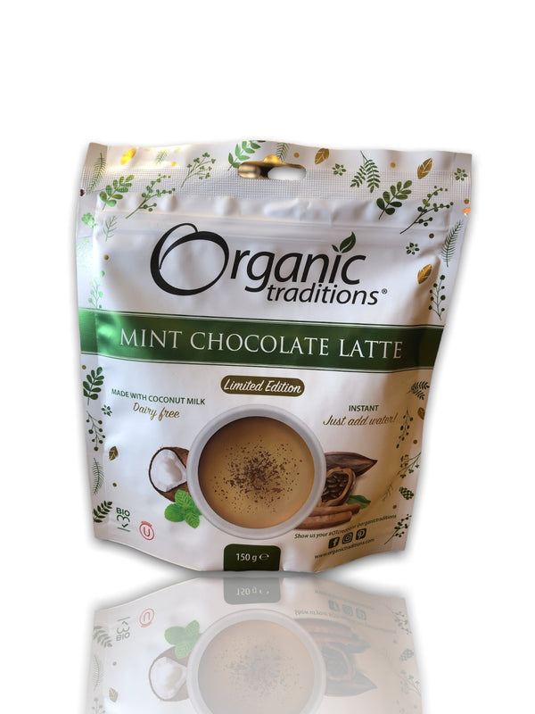 Organic traditions Mint Chocolate Latte-150g - HealthyLiving.ie