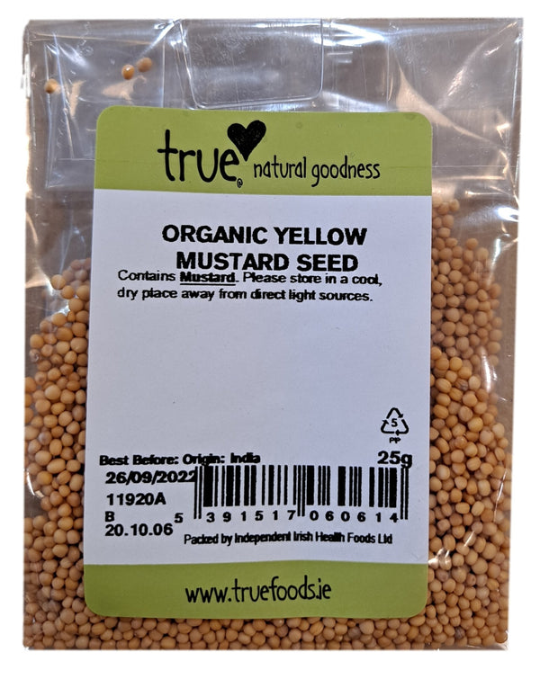 Organic Yellow Mustard Seeds - HealthyLiving.ie