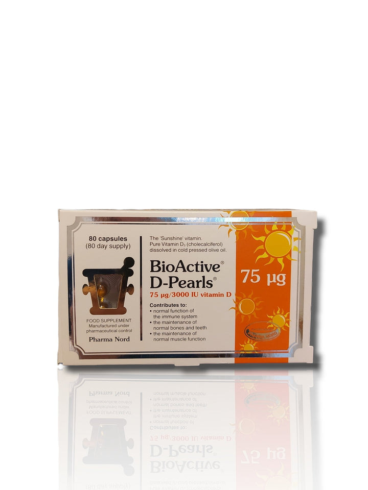 Pharmanord D Pearls 75ug | 3000iu | 80caps - HealthyLiving.ie