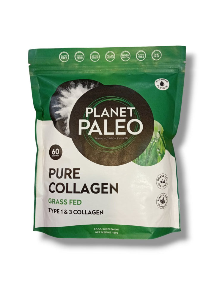 Planet Paleo Pure Collagen Grass Fed Type 1 & 3 Collagen 450g - Healthy Living