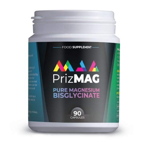PrizMag Pure Magnesium Bisglycinate 90caps - HealthyLiving.ie