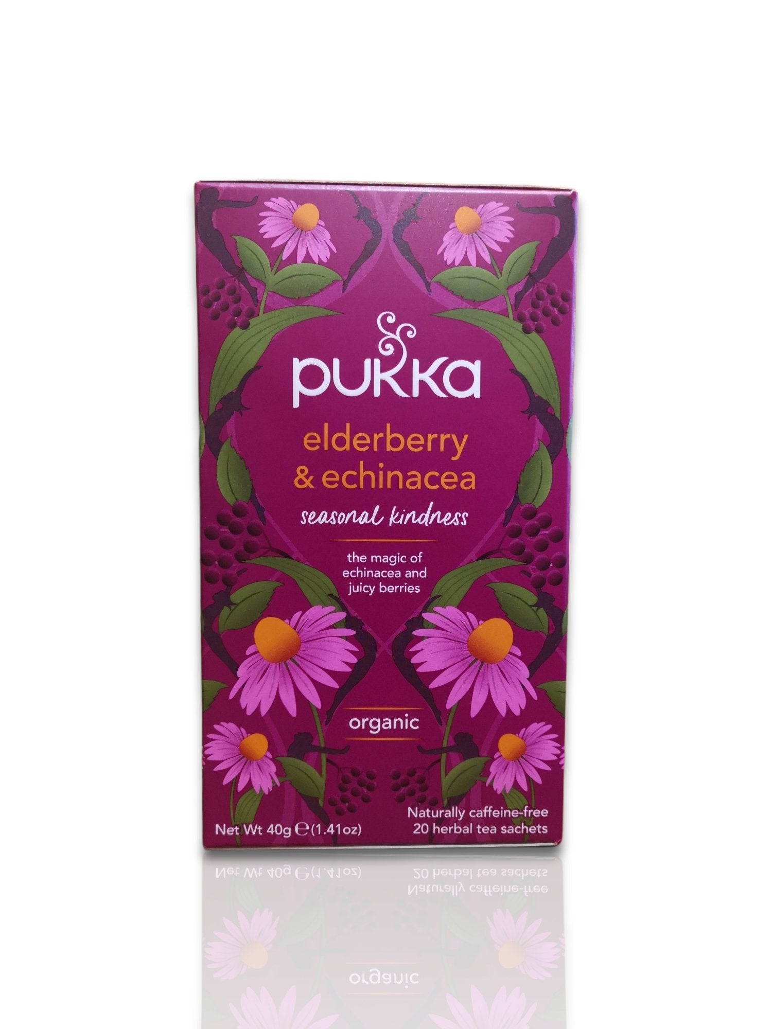 Pukka Elderberry and Echinacea Tea 20 sachets Healthy Living