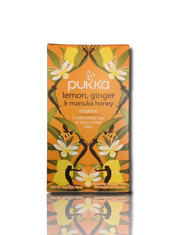 Pukka Lemon, Ginger & Manuka Honey Tea - HealthyLiving.ie