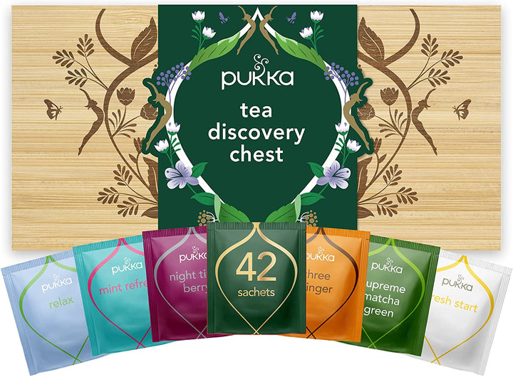Pukka Organic Tea Discovery Chest 42 Sachets - HealthyLiving.ie