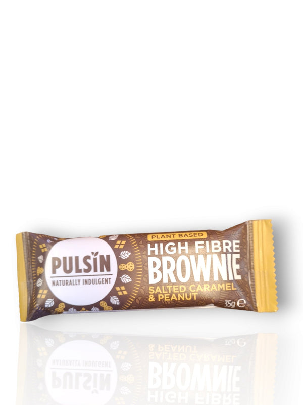 Pulsin High Fibre Brownie Salted Carmel & Peanut - Healthy Living