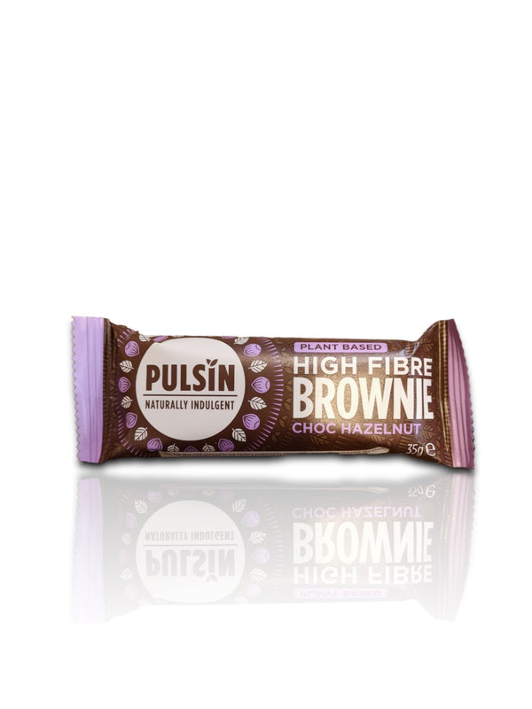 Pulsin Plant Based High Fibre Brownie Choc Hazelnut 35g - Healthy Living