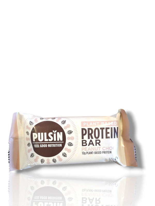 Pulsin Plant Based Protein Bar Peanut Choc 50g - Healthy Living