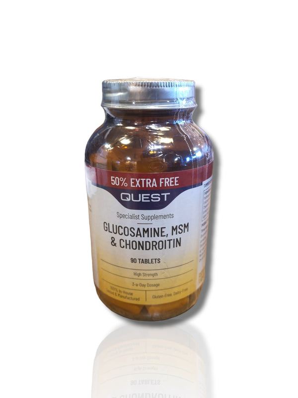 Quest Glucosamine, MSM and Chondroitin 90 tab - HealthyLiving.ie