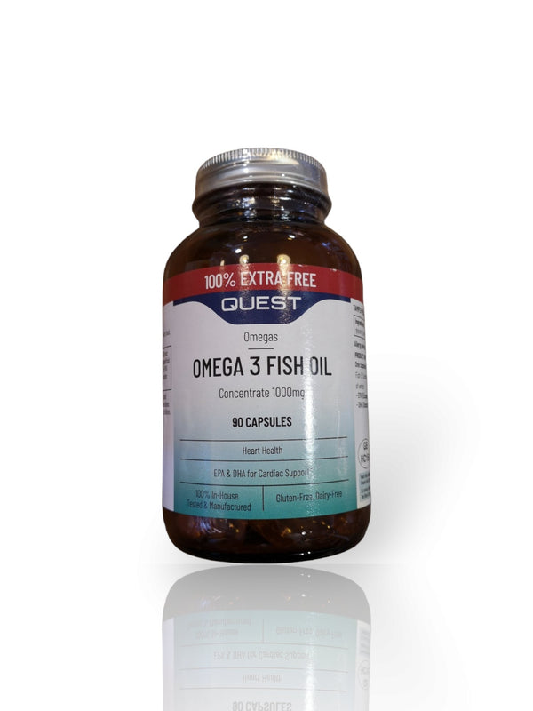 Quest Omega 3 Fish Oil 45 caps (100% Extra Free) While Stocks Last - Healthy Living