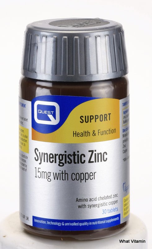 Quest Zinc with Copper 15mg - HealthyLiving.ie