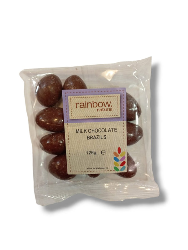 Rainbow Natural Milk Chocolate Brazils 125g - Healthy Living