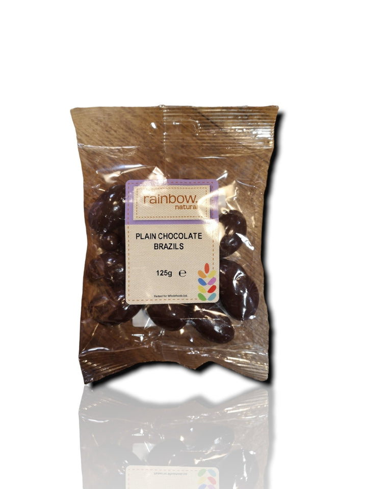 Rainbow Natural Plain Chocolate Brazils 125g - Healthy Living