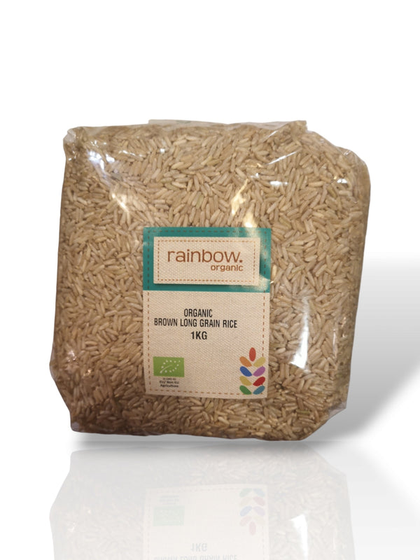 Rainbow Organic Brown Long Grain Rice 1Kg - Healthy Living