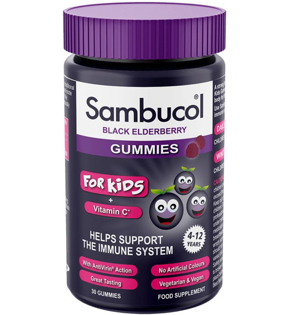 Sambucol Black Elderberry Gummies For Kids (30 gummies) - HealthyLiving.ie