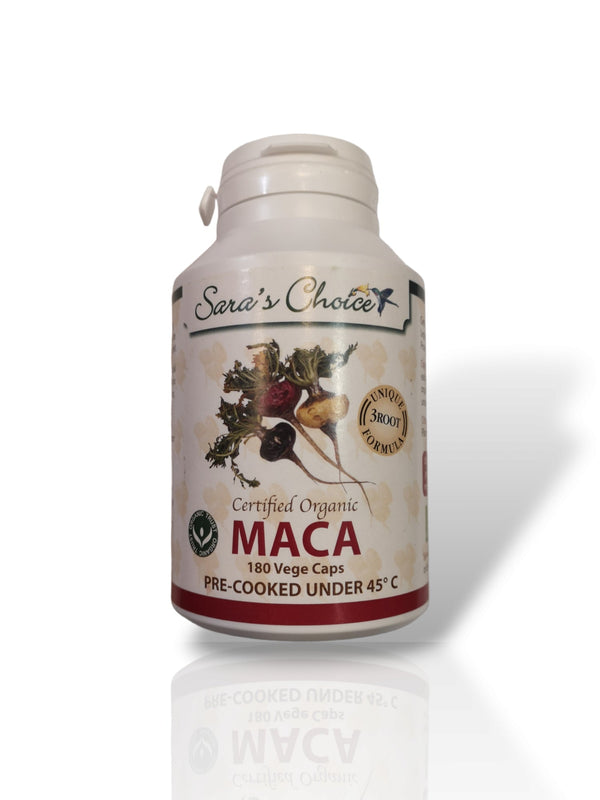 Sara's Choice Certified Organic Maca 180 Vege Caps - Healthy Living