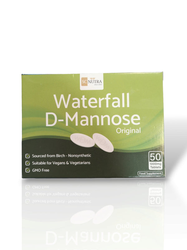 SC Nutra 1000mg Waterfall D-Mannose 50 Tablets - Healthy Living