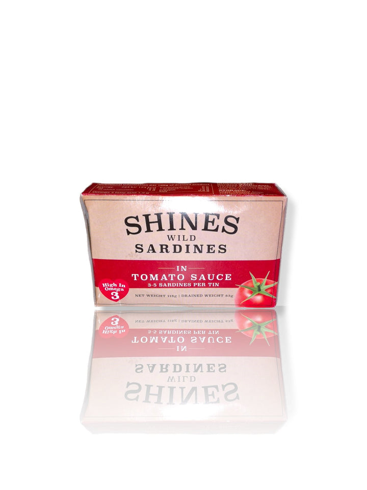 Shines Wild Sardines in Tomato Sauce 118g - HealthyLiving.ie