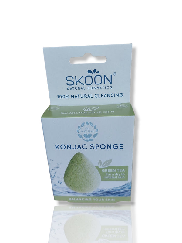 Skoon Konjac Sponge Green Tea 1pc - HealthyLiving.ie