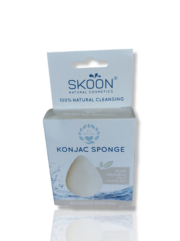 Skoon Konjac Sponge Pure Natural 1pc - HealthyLiving.ie