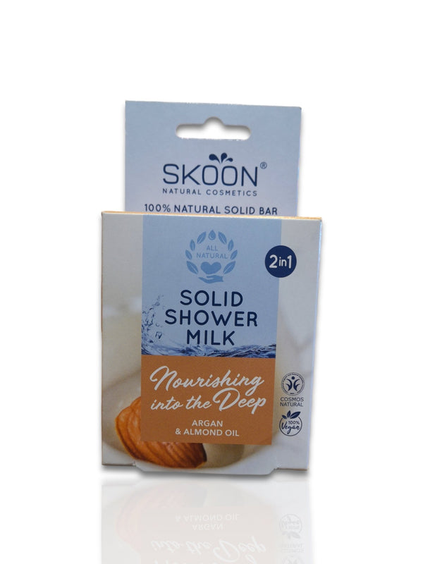 Skoon Solid Shower Milk Argan & Almond Oil - Healthy Living