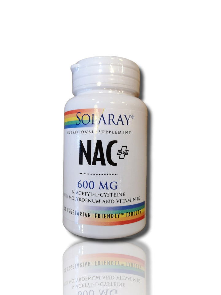 Solaray NAC Plus 600mg 30 Tablets - HealthyLiving.ie