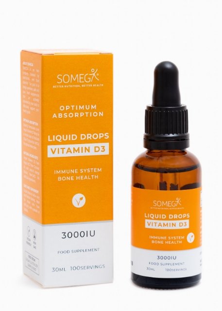 SOMEGA Liquid Drops Vitamin D3 - HealthyLiving.ie