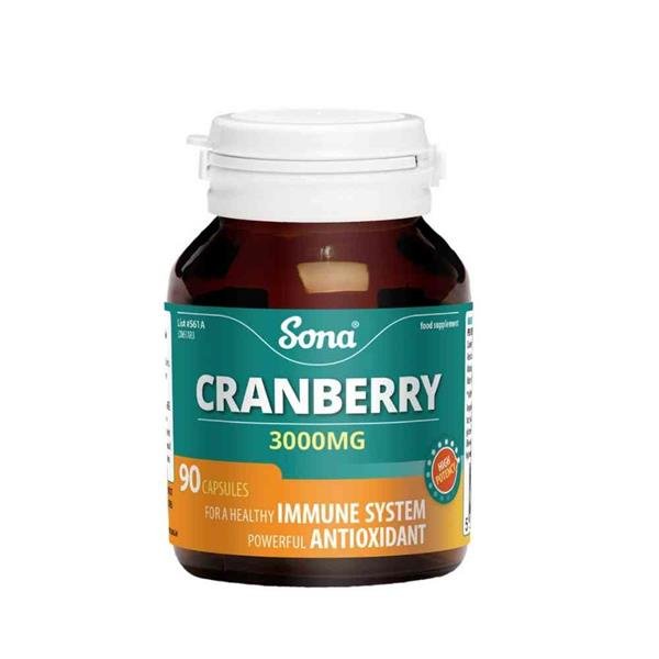 Sona Cranberry 90caps - HealthyLiving.ie