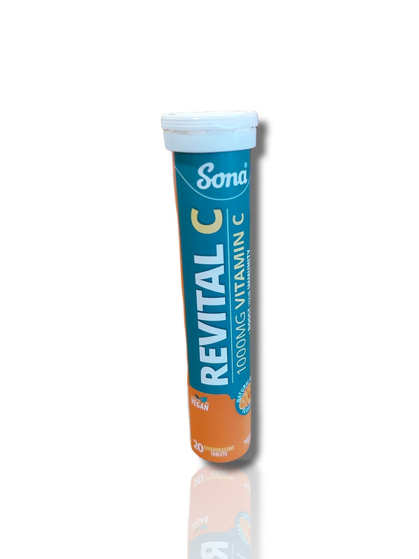 Sona Revital C 1000mg Vitamin C 20 Effervescent tablets - HealthyLiving.ie