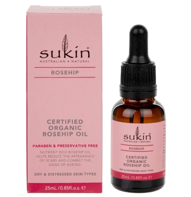 Sukin Certified Organic Rosehip Oil 25ml - HealthyLiving.ie