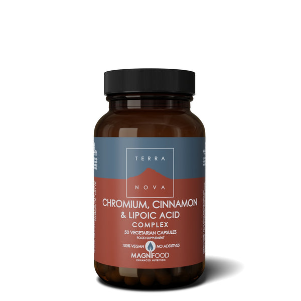 Terra Nova Chromium Cinnamon and Lipoic Acid 50caps - Healthy Living