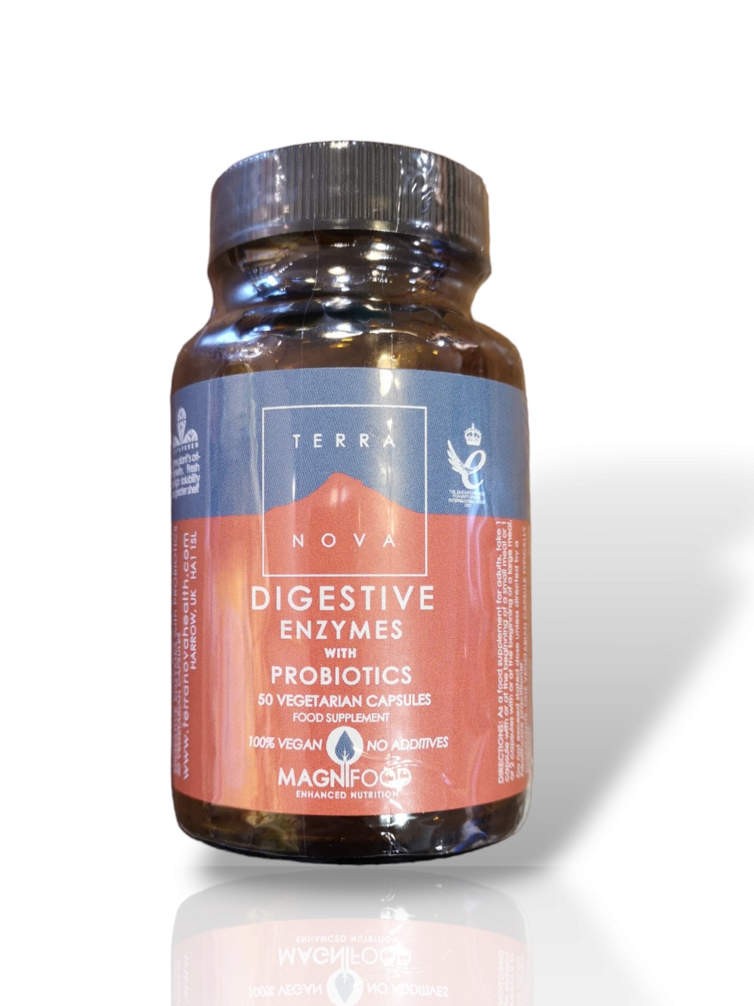 Terranova Digestive Enzymes with Probiotics 50 Capsules Healthy Living