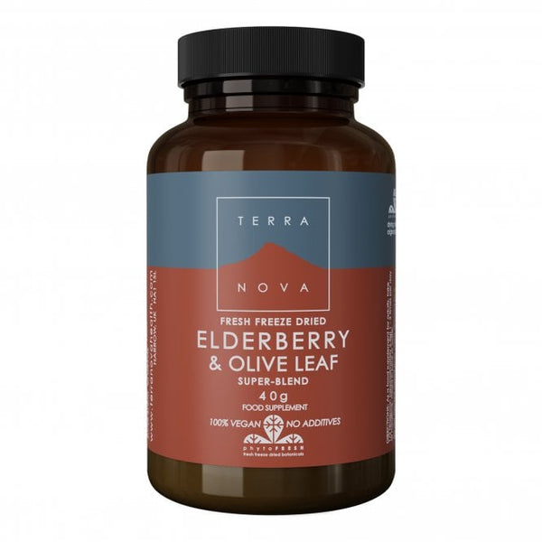 Terra Nova Elderberry and Olive Leaf Super-Blend 30g - Healthy Living