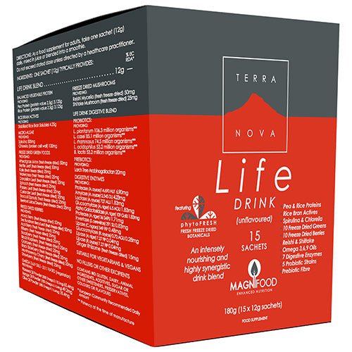 Terra Nova Life Drink Single Serving Sachet Pack 227g - HealthyLiving.ie