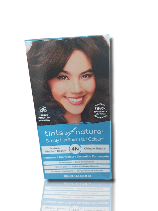 Tints Of Nature 4N Natural Medium Brown 130ml - HealthyLiving.ie
