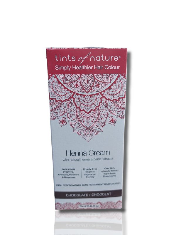 Tints Of Nature Henna Cream Chocolate 70ml - HealthyLiving.ie