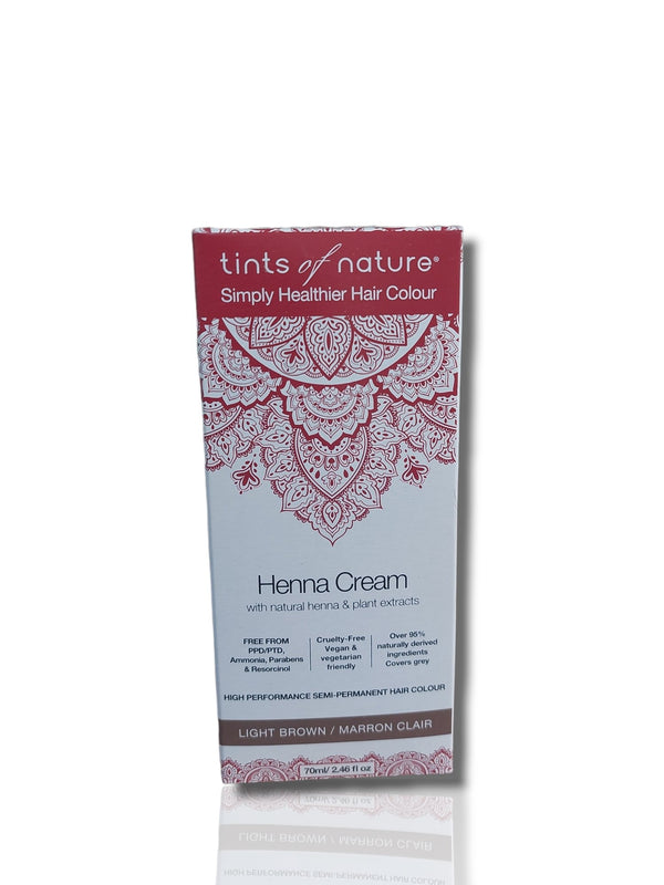 Tints Of Nature Henna Cream Light Brown 70ml - HealthyLiving.ie
