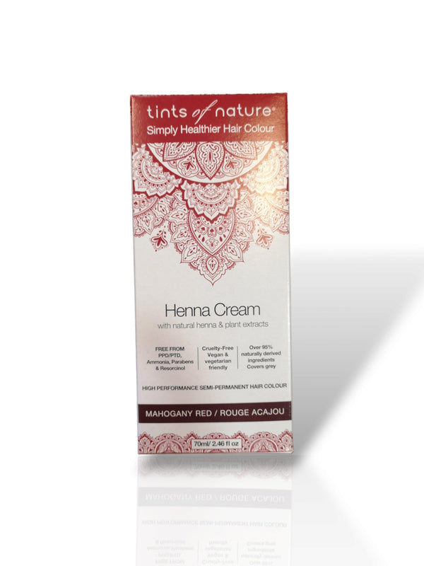 Tints of Nature Henna Cream Mahogany Red 70ml - Healthy Living
