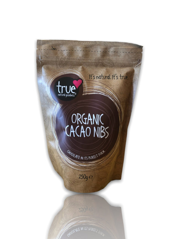 True Natural Goodness Cacao Nibs 250g - HealthyLiving.ie