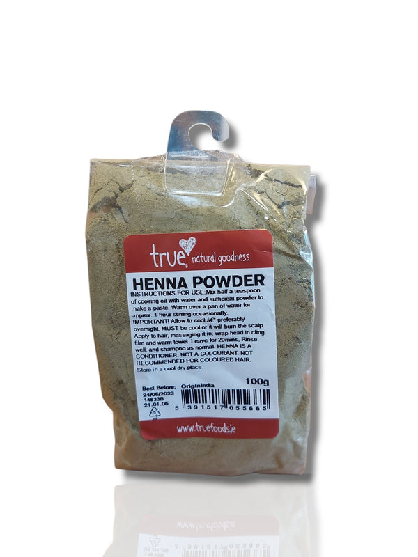 True Natural Goodness Henna Powder 100g - HealthyLiving.ie