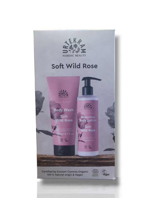 Urtekram Soft Wild Rose Set Body Wash and Body Lotion - Healthy Living