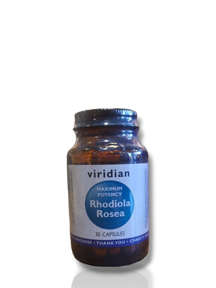 Viridian Maximum Potency Rhodiola Rosea 30 cap - Healthy Living