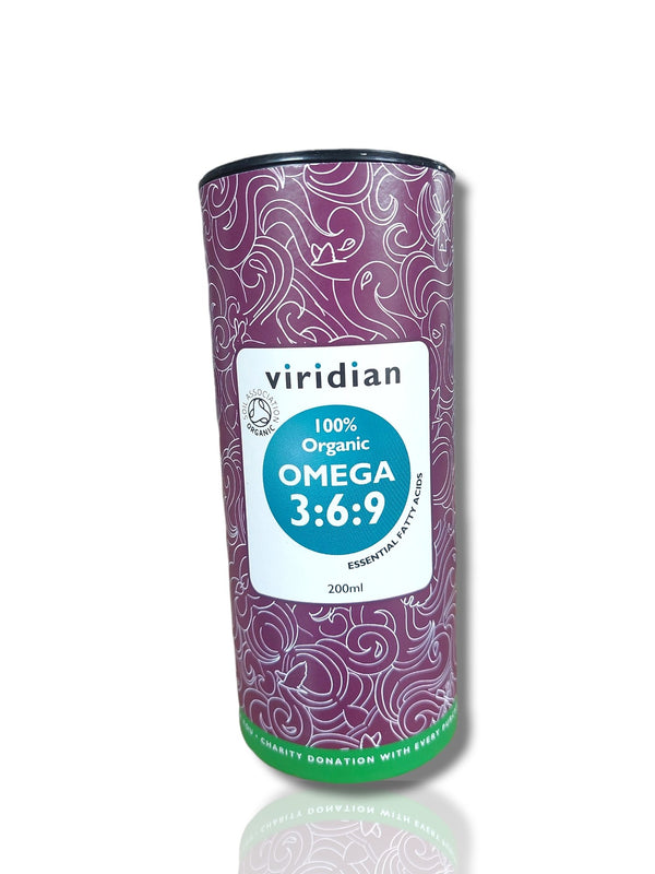 Viridian Organic Omega 3:6:9 200ml - HealthyLiving.ie