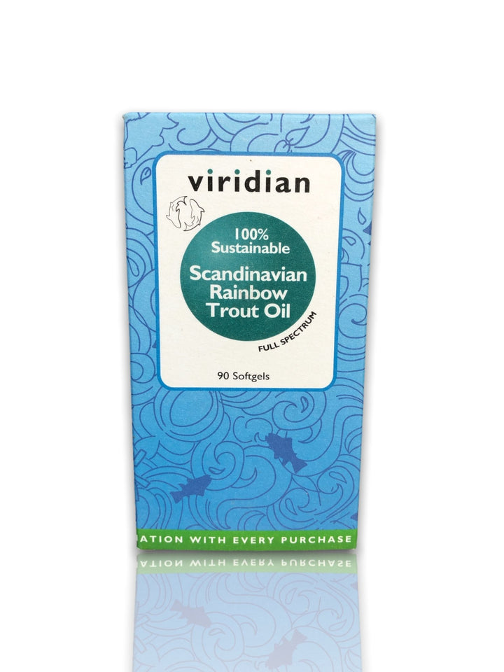 Viridian Scandinavian Rainbow Trout Oil 90softgels - HealthyLiving.ie