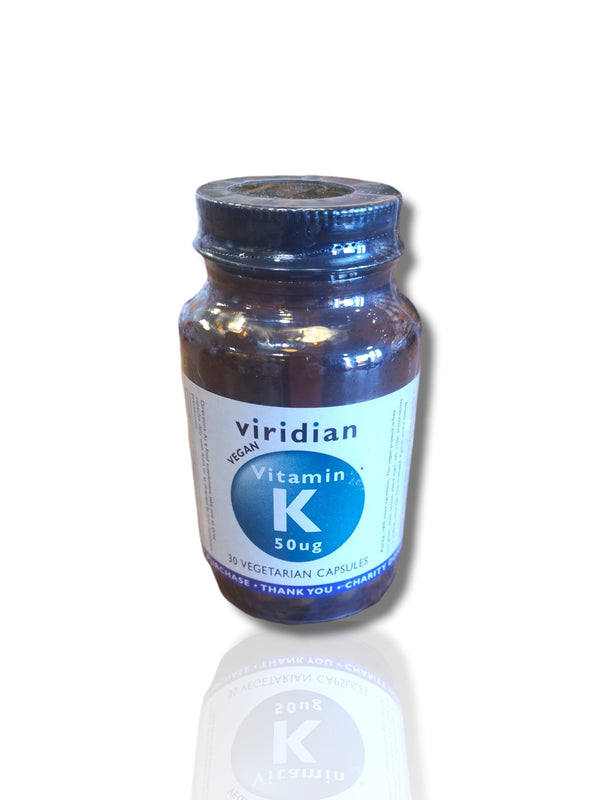 Viridian Vitamin K 50ug 30cap - HealthyLiving.ie