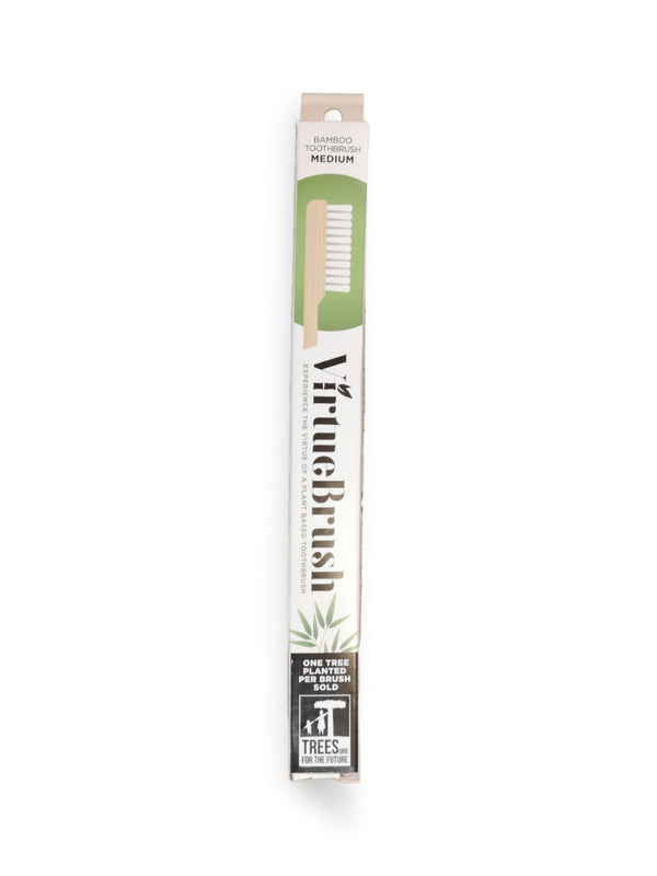 VirtueBrush Bamboo Toothbrush Medium - Healthy Living