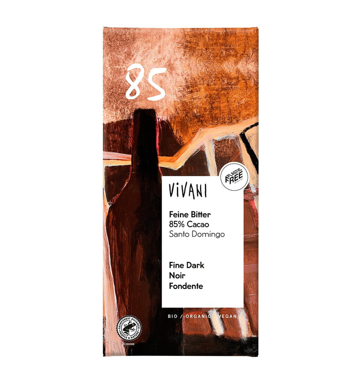 Vivani Fine Dark 85 % Cocoa 100g - HealthyLiving.ie